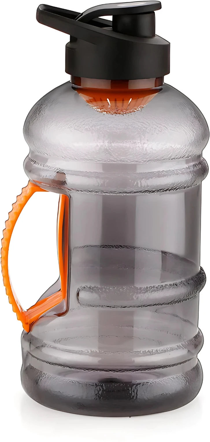 Beast Sports Water Bottle | 1.5L | BPA-Free | Mixer Ball & Strainer | Freezer Safe | Black