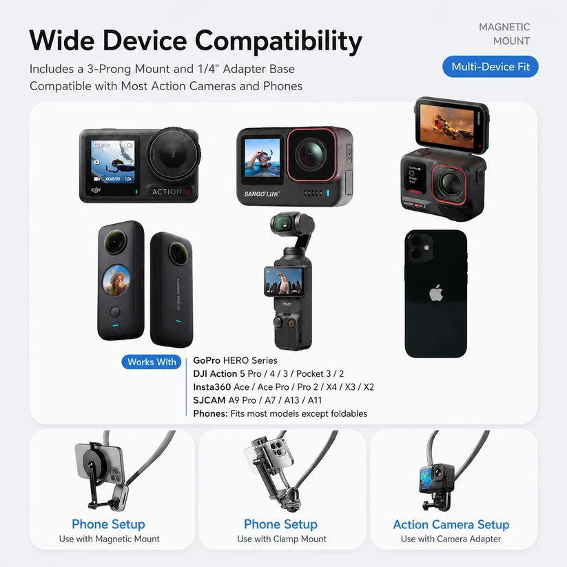 Movefit Hanging Neck Phone Mount – Hands-Free Mobile Holder