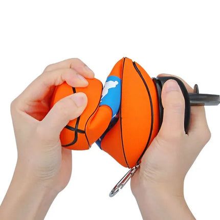 Basketball Collapsible Water Bottle – Foldable Silicone Sports Bottle | 3 Colours