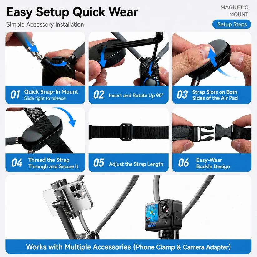 Movefit Hanging Neck Phone Mount – Hands-Free Mobile Holder