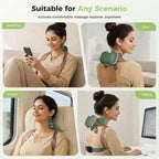 ProRelief 4D Neck & Back Massager with Heat | Deep Tissue Shiatsu, Smart Pressure Adaptation, Cordless 70-Min Battery