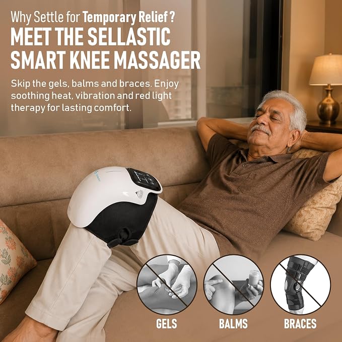 MoveFit Smart Knee Massager – Heat, Vibration & Red Light Therapy