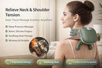 ProRelief 4D Neck & Back Massager with Heat | Deep Tissue Shiatsu, Smart Pressure Adaptation, Cordless 70-Min Battery