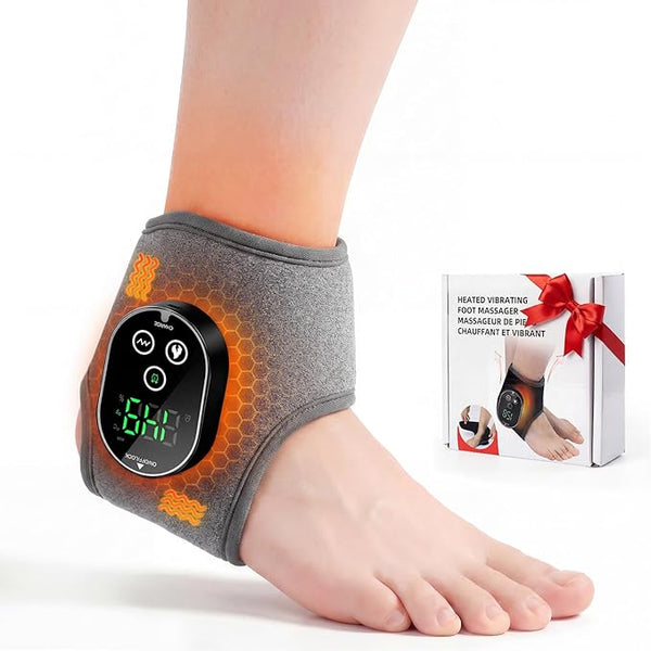 MoveFit Heated Ankle & Foot Massager – Vibration + Heat Therapy