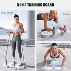 Move Fit 5-in-1 Multifunctional Push-Up Board & Plank Trainer with Resistance Bands