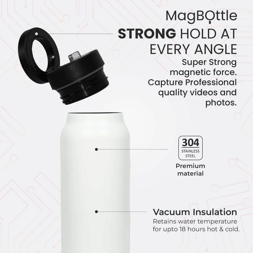 MagBottle — MagSafe Water Bottle with Phone Mount