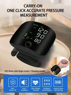 SmartPulse™ Wrist Blood Pressure Monitor | One-Touch, Rechargeable & Portable