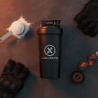 Typhoon Gym Shaker – Flat Lay with gym accessories
