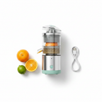MoveFit Citrus Juicer Flat Lay with USB Cable – Top View