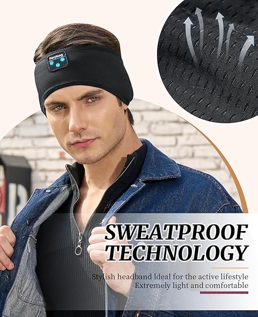 Perytong Sleep Headphones – Bluetooth 5.4 Wireless Headband