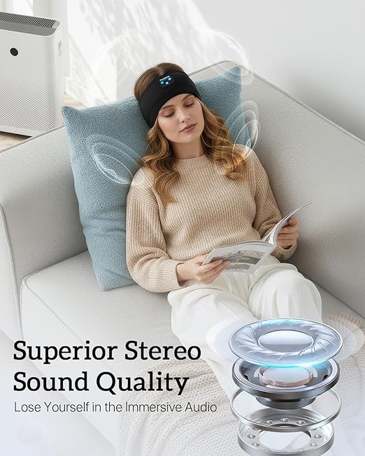Perytong Sleep Headphones – Bluetooth 5.4 Wireless Headband